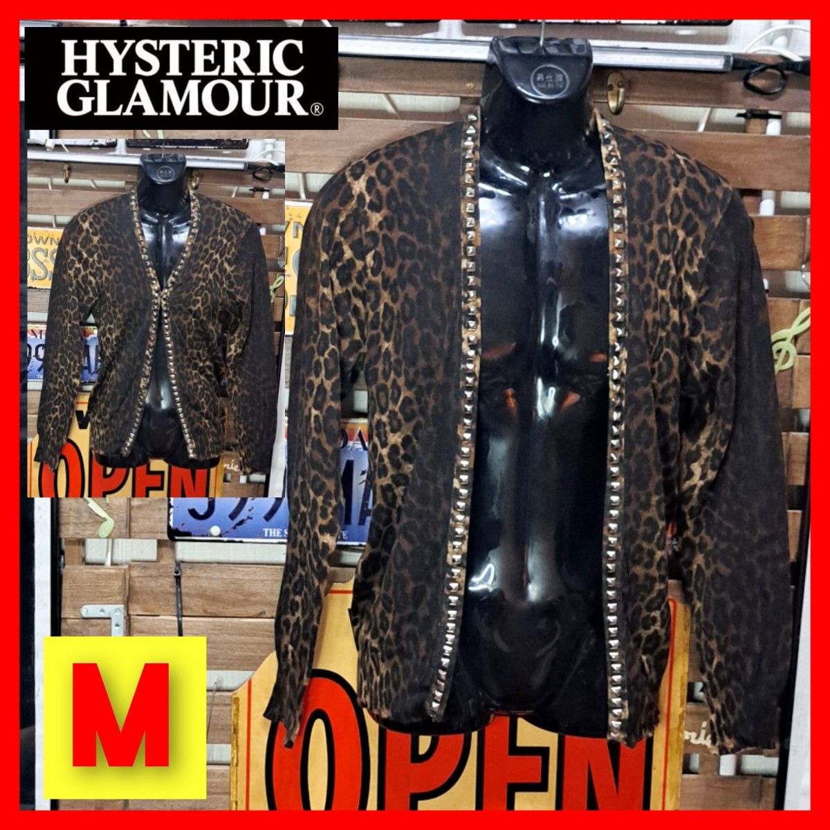 定価3 3万 HYSTERIC GLAMOUR ヒステリックグラマー レオパード 定価3 3万 HYSTERIC GLAMOUR ヒステリックグラマー レオパード