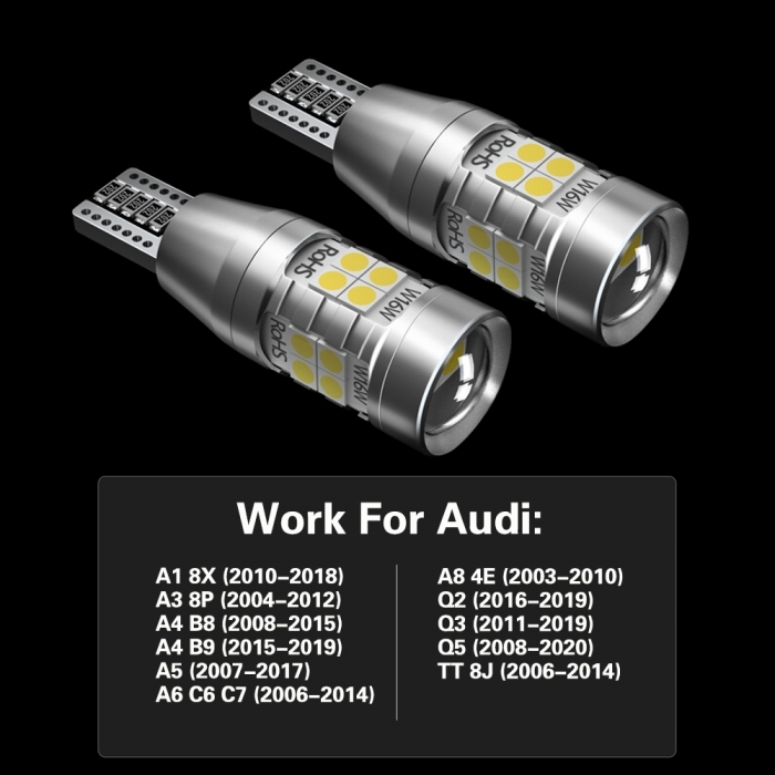 AUDI Audi for LED backing lamp Rebirth light valve(bulb) W16W T15 T16 A18X A3 8 A4B8B9A5A6C6C7A84EQ2Q3Q5TT8J