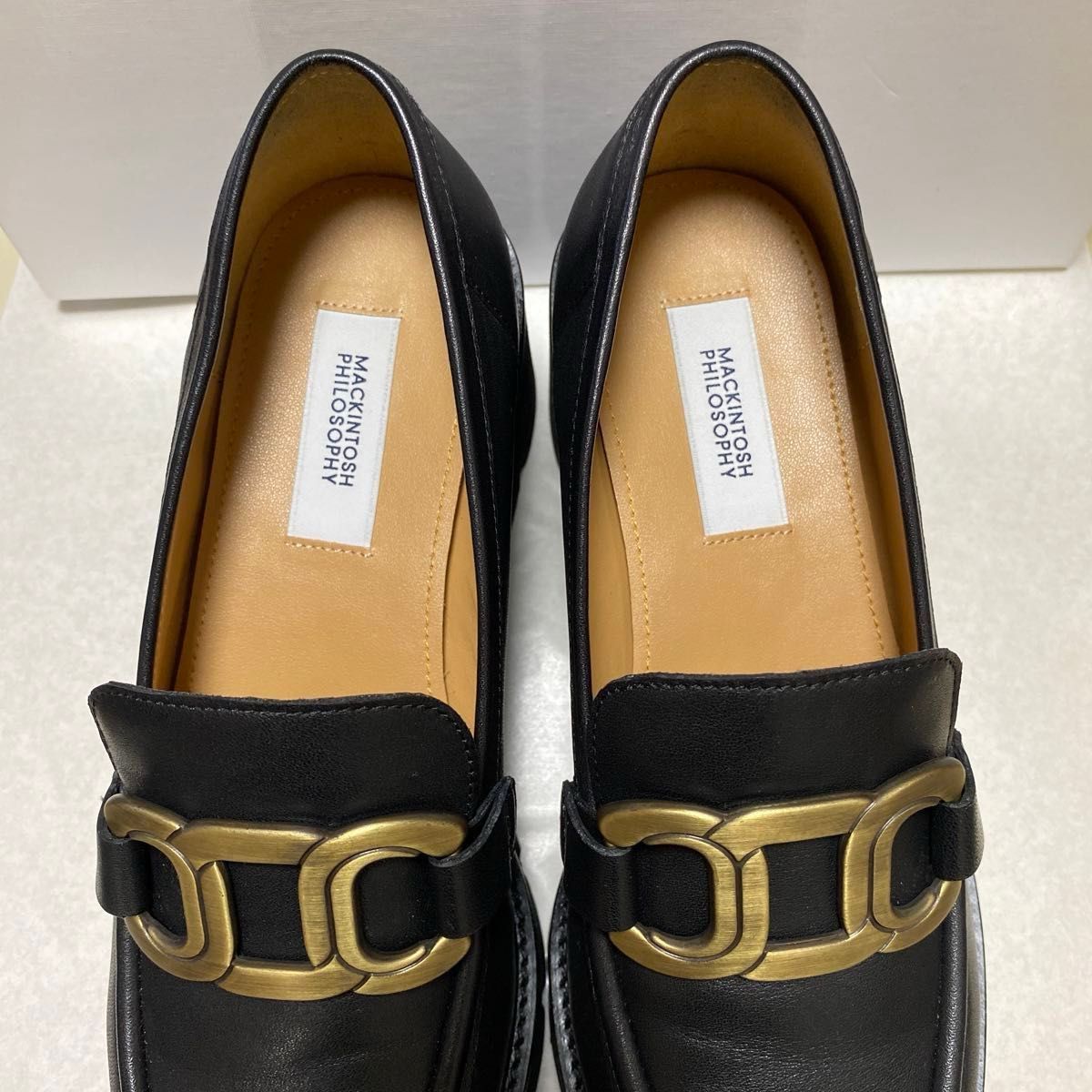 MACKINTOSH PHILOSOPHY メタルモチーフ厚底ローファー 黒|Yahoo MACKINTOSH PHILOSOPHY メタルモチーフ厚底ローファー 黒|Yahoo