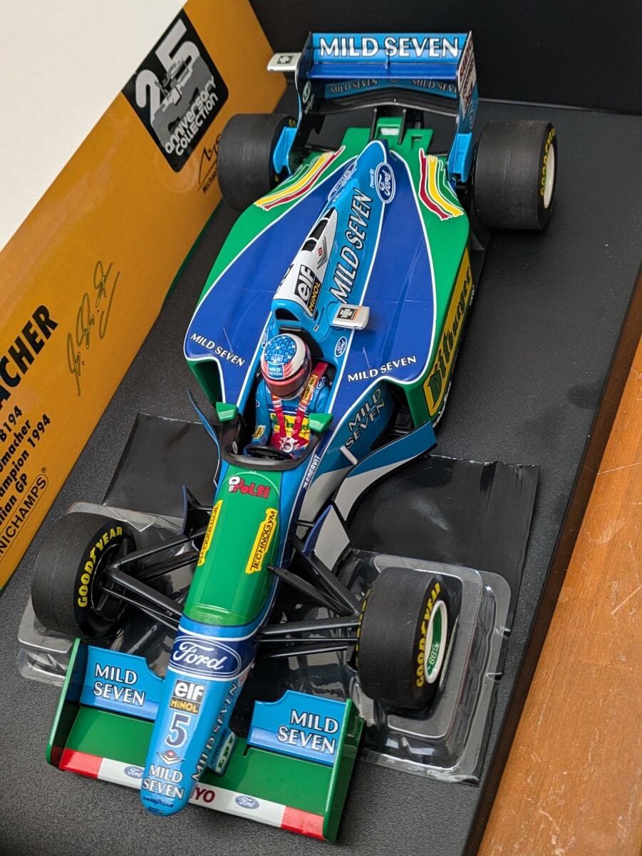 ☆稀少品！タバコカスタム！ PMA1/18 ベネトン フォード В194 最終戦オーストラリアGP #5 M.シューマッハ ワールドチャンピオン☆
