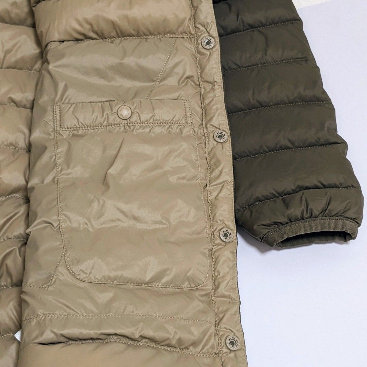 DANTON/Vネック インナー ロングダウンコート ジャケット 36 DANTON/Vネック インナー ロングダウンコート ジャケット 36