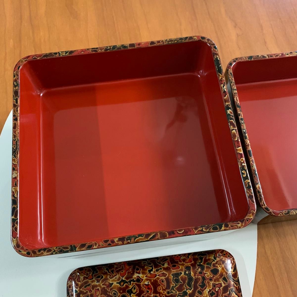 未使用品】三段重 唐塗 | 津軽塗 天然木本漆|Yahoo!フリマ(旧 未使用品】三段重 唐塗 | 津軽塗 天然木本漆|Yahoo!フリマ(旧