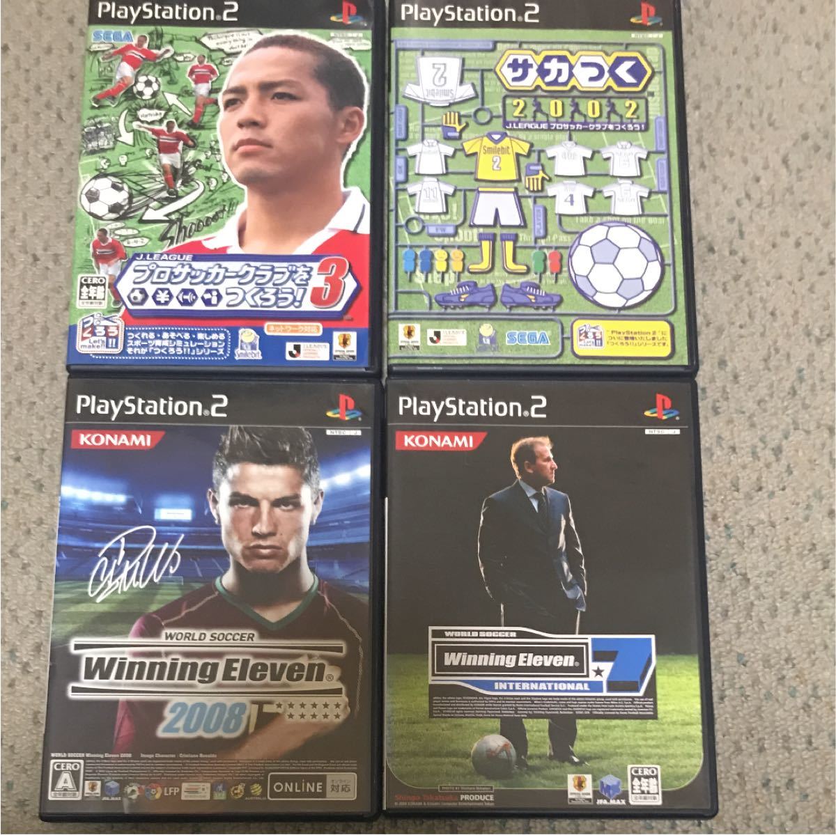 PS2  プロサッカークラブをつくろう3 サカつく2002 ウイニングイレブン