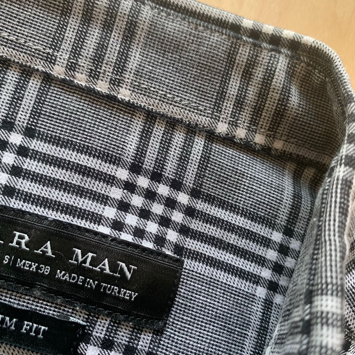 ZARA MAN スリムフィットシャツ メンズ 長袖シャツ チェック ZARA MAN スリムフィットシャツ メンズ 長袖シャツ チェック