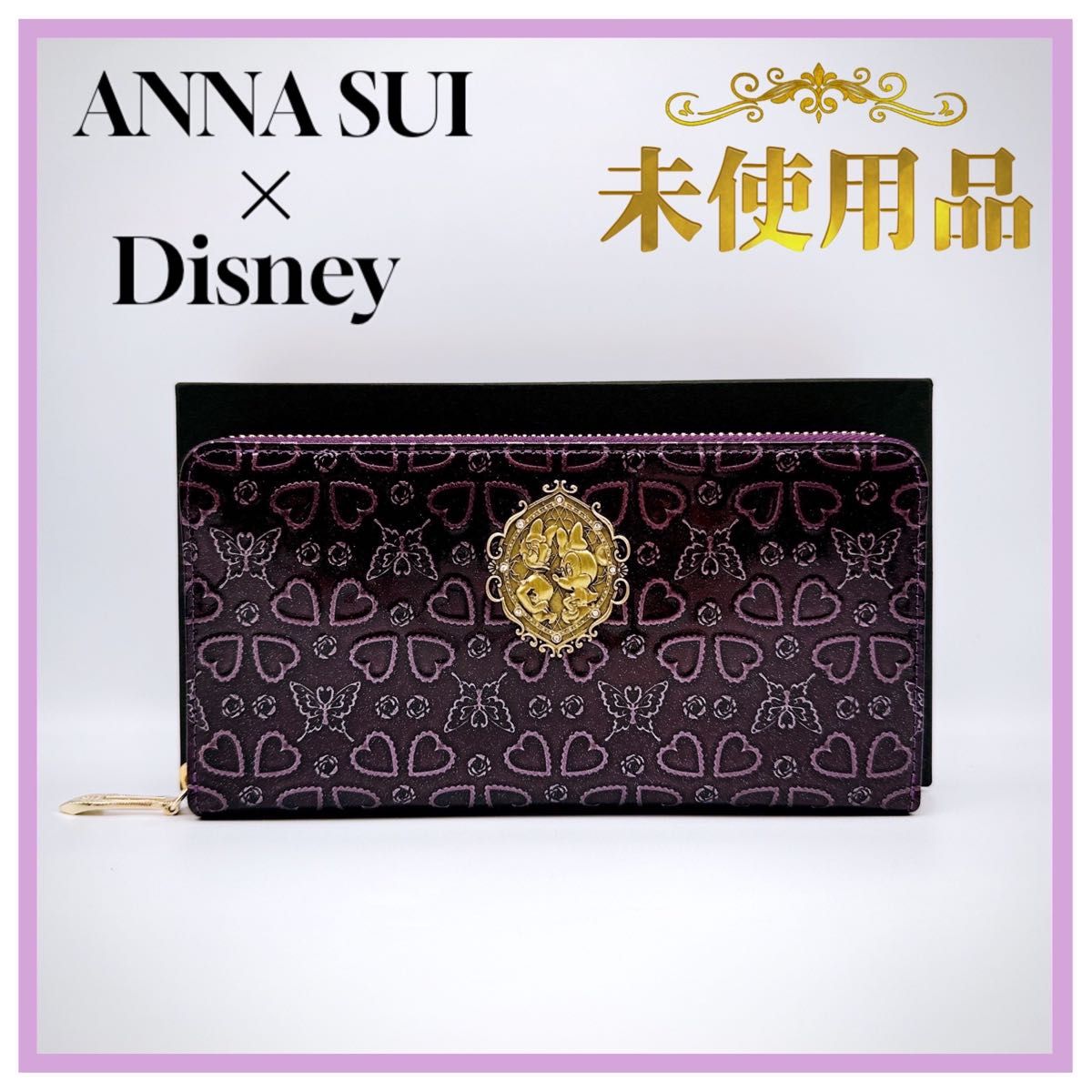 未使用品】ANNA SUI アナスイ Disney ディズニーコラボ 長財布 未使用品】ANNA SUI アナスイ Disney ディズニーコラボ 長財布