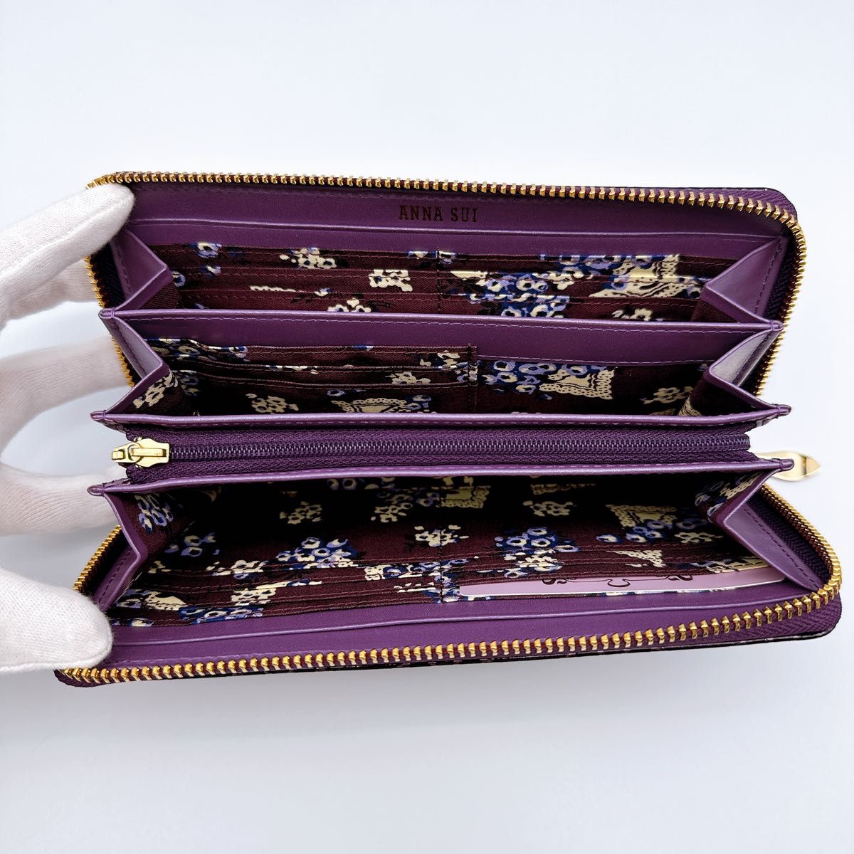未使用品】ANNA SUI アナスイ Disney ディズニーコラボ 長財布 未使用品】ANNA SUI アナスイ Disney ディズニーコラボ 長財布