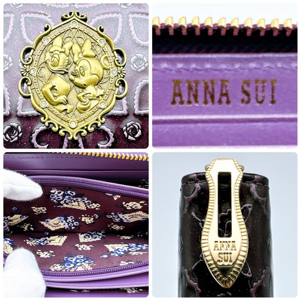 未使用品】ANNA SUI アナスイ Disney ディズニーコラボ 長財布 未使用品】ANNA SUI アナスイ Disney ディズニーコラボ 長財布