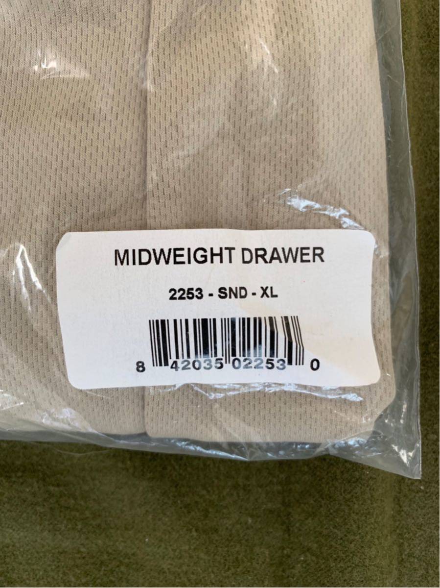 米軍 海兵隊 放出品 MIDWEIGHT DRAWER UNITED インナーパンツ タイツ スパッツ ロンパン サイズ XL 新品 未使用品 T_画像4