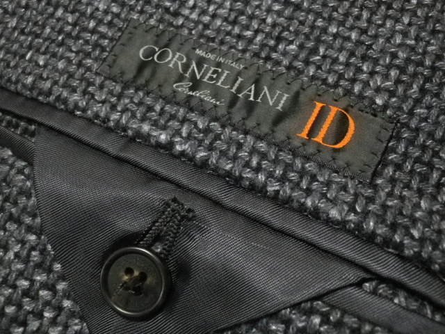 ◆CORNELIANI ID/コルネリアーニ◆ざっくり暖か 伊製 シルク混ツイードジャケット【50】(L～XL)相当_画像10