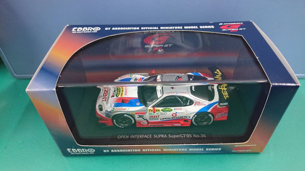 EBBRO エブロ 1/43 SUPER GT 2005 No.36 OPEN INTERFACE TOM's スープラ WHITE/RED
