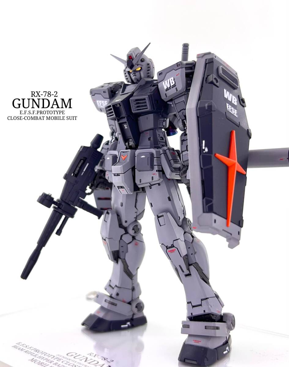 RG 1/144 RX-78-2 ガンダム Ver.2.0 全塗装完成品 息苦しく RG 1/144 RX-78-2 ガンダム Ver.2.0 全塗装完成品 息苦しく