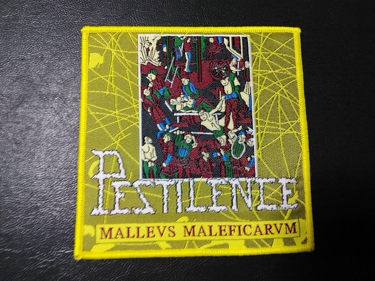 PESTILENCE 刺繍パッチ ワッペン malleus maleficarum / morbid angel slayer death sodom possessed celtic frost thanatos asphyx_画像1