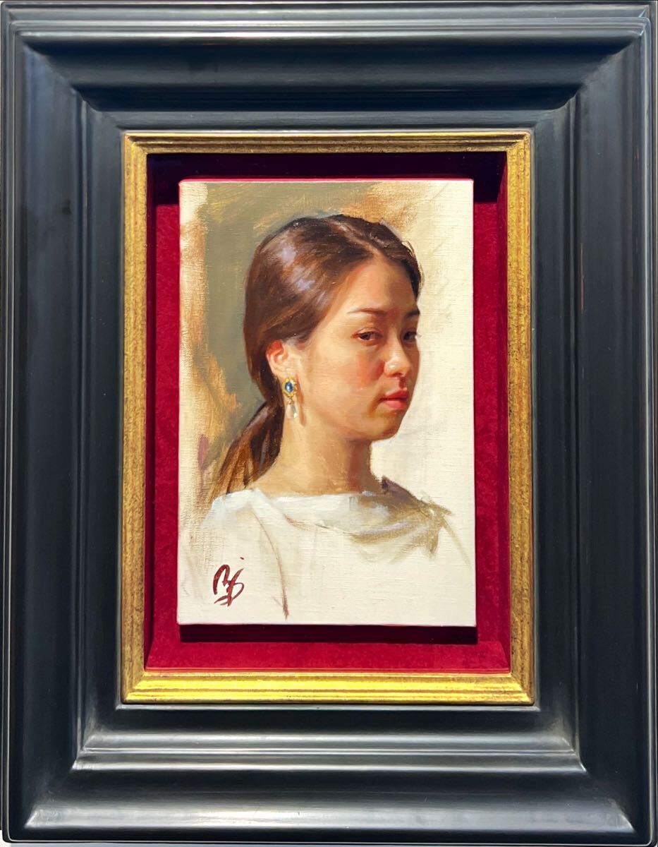 能仲ヤツヲ 油絵・油彩画『出番待ち』【真作保証】 絵画 能仲ヤツヲ 油絵・油彩画『出番待ち』【真作保証】 絵画