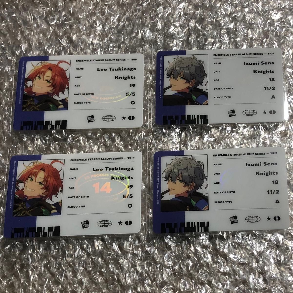 あんスタ TRIP アルバム Knights 特典 IDカード 月永 レオ 瀬名 あんスタ TRIP アルバム Knights 特典 IDカード 月永 レオ 瀬名