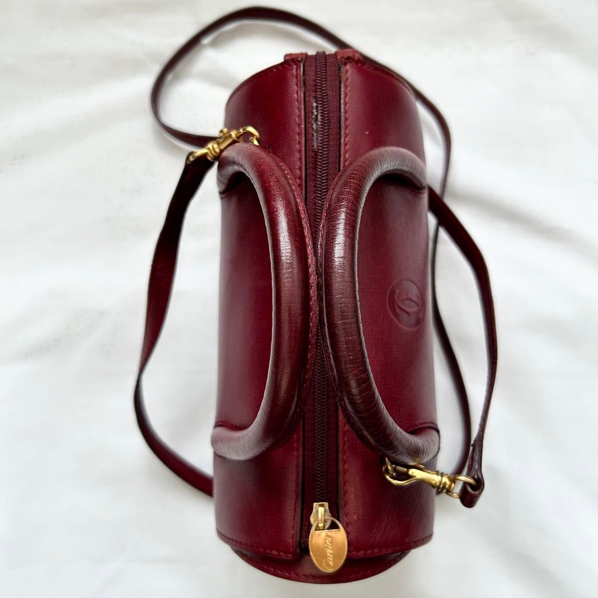 2way Cartier マストライン ショルダーバッグ レザー カード付 2way Cartier マストライン ショルダーバッグ レザー カード付