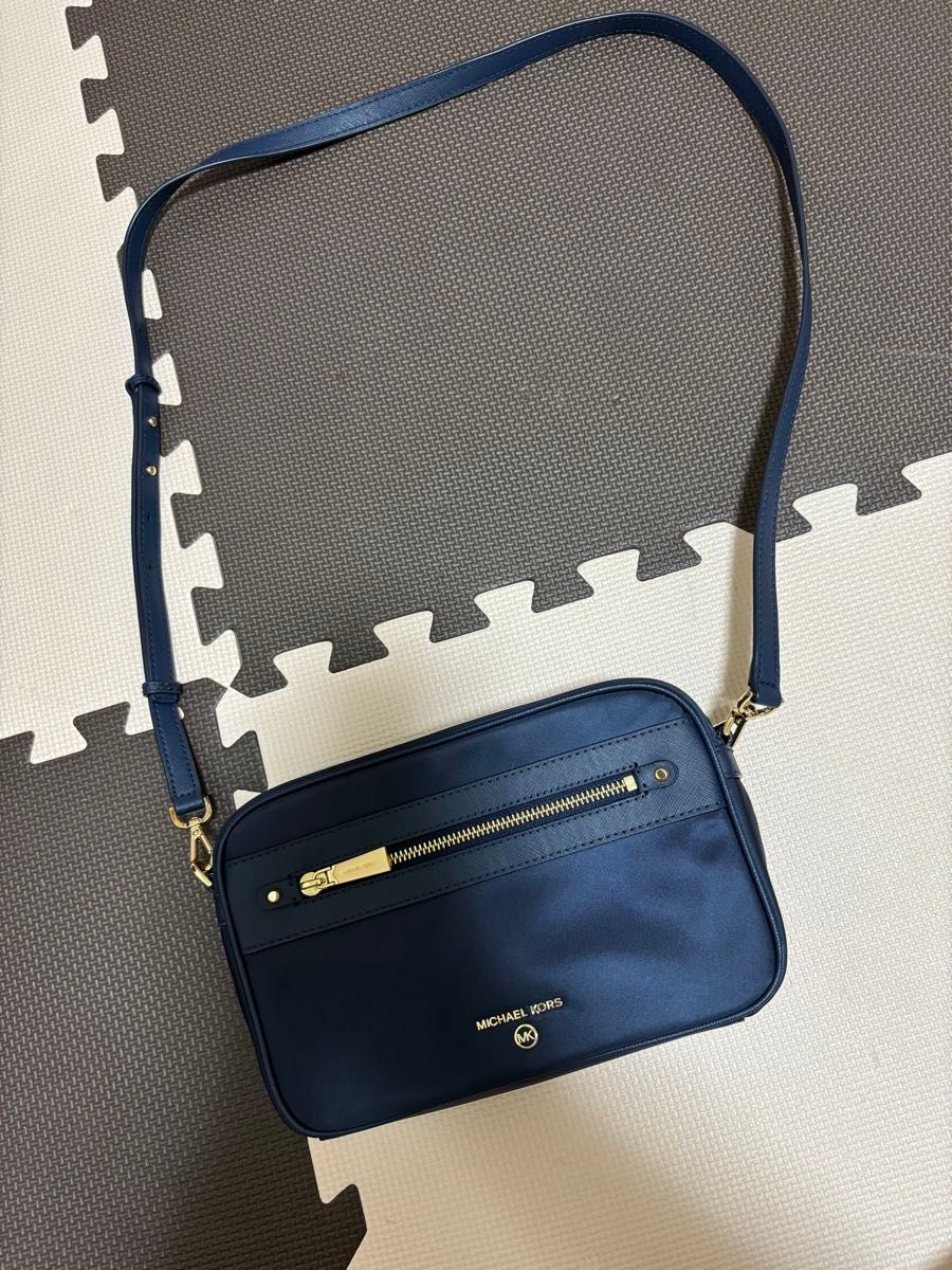 マイケルコース 斜め掛けショルダーバッグ 30S3GAMT5C NAVY マイケルコース ショルダーバッグ 斜め掛け キャンバス ナイロン