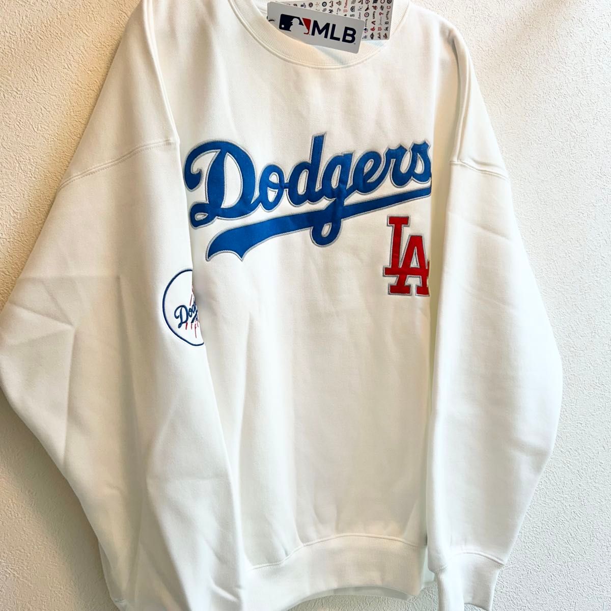 XXL(3L)】MLB公式 ロサンゼルス・ドジャース 裏起毛ロゴ刺繍 XXL(3L)】MLB公式 ロサンゼルス・ドジャース 裏起毛ロゴ刺繍