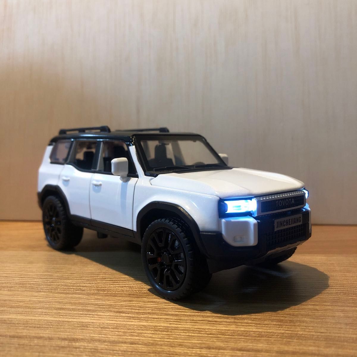 トヨタ ランクル 250 ミニカー 1/32 白 ランドクルーザー250 トヨタ ランクル 250 ミニカー 1/32 白 ランドクルーザー250