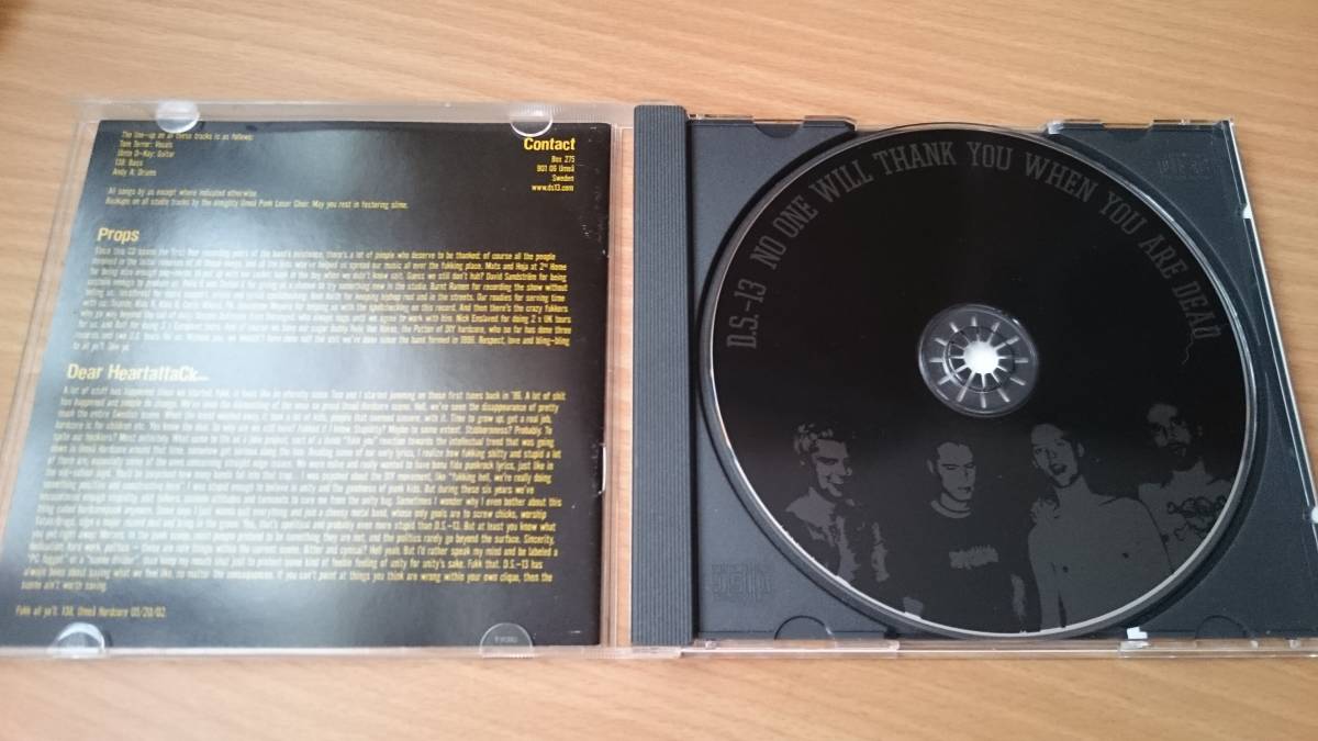 DS-13 / no one will thank you when you are dead inspection / his hero is gone uranus crudos tragedy charles bronson exclaim vivisick