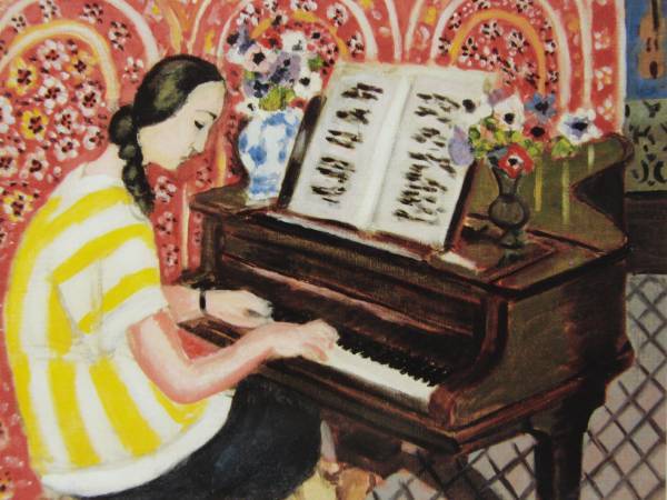 Henri Matisse、JEUNE FEMME AU PIANO、海外版超希少レゾネ、新品額付、fan_画像1