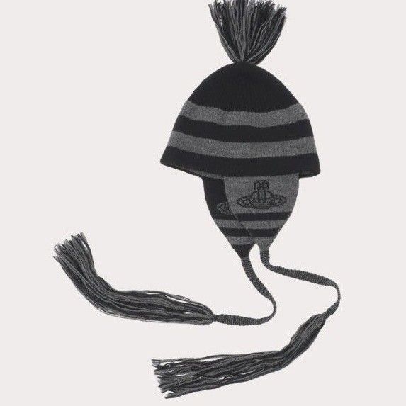 Vivienne Westwood ヴィヴィアンウエストウッド 耳あて ニット帽 Vivienne Westwood ヴィヴィアンウエストウッド 耳あて ニット帽