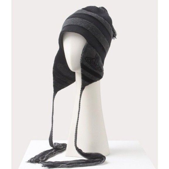 Vivienne Westwood ヴィヴィアンウエストウッド 耳あて ニット帽 Vivienne Westwood ヴィヴィアンウエストウッド 耳あて ニット帽