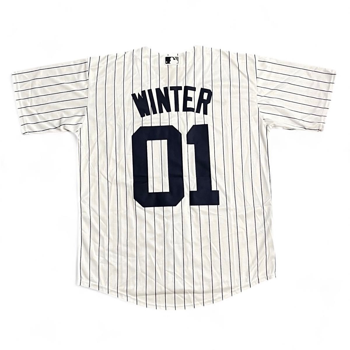 L】WINTER aespa ユニフォーム ヤンキース ベースボールシャツ L】WINTER aespa ユニフォーム ヤンキース ベースボールシャツ