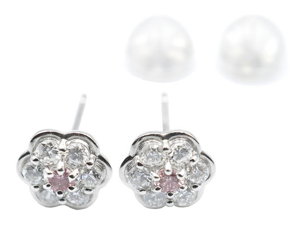 1点留! ダイヤモンド 0.30ct Pt ピアス(137621)-