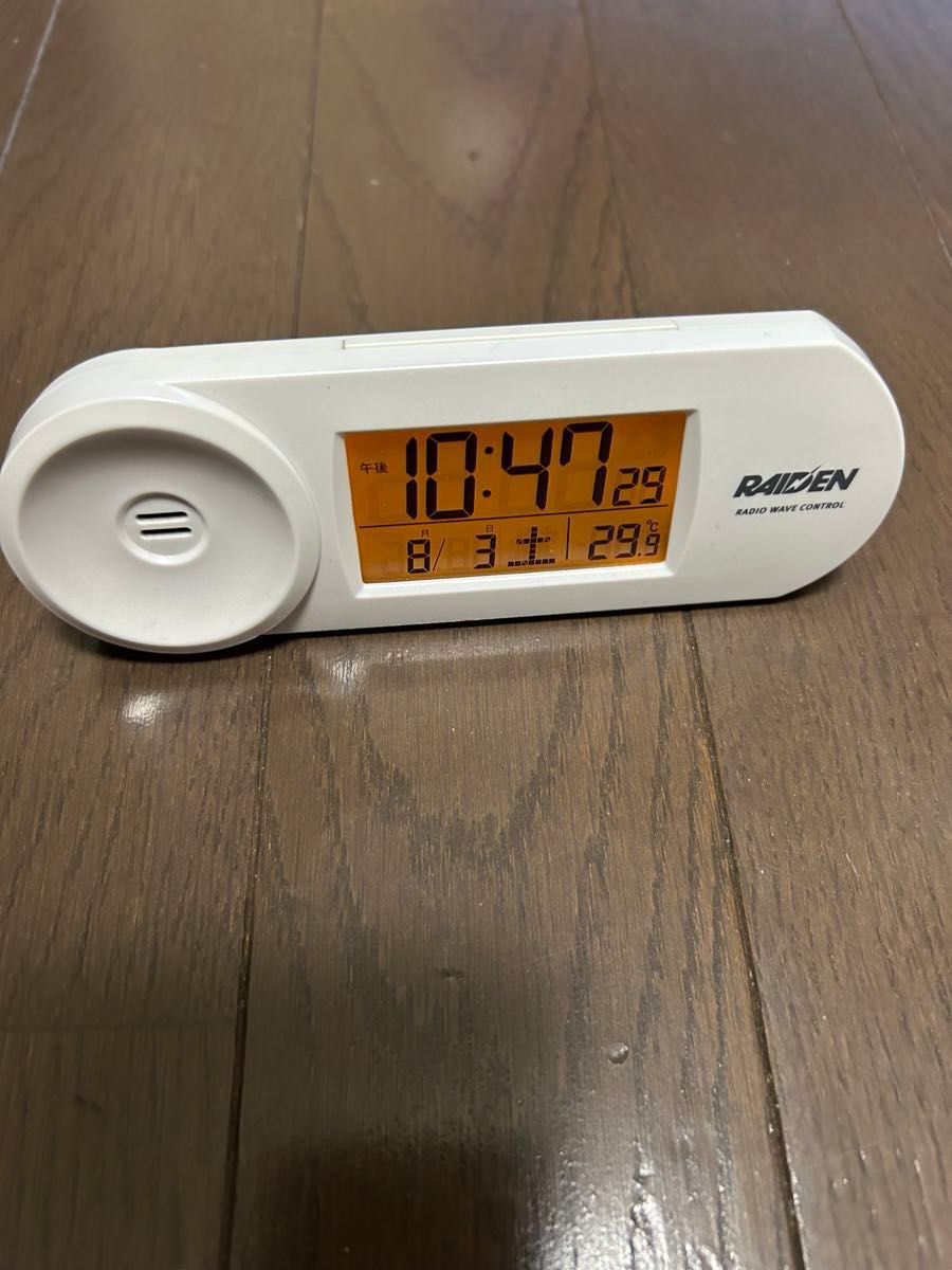 SEIKO RAIDEN 目覚まし時計 ホワイト 電波時計 ライデン 説明書 SEIKO RAIDEN 目覚まし時計 ホワイト 電波時計 ライデン 説明書