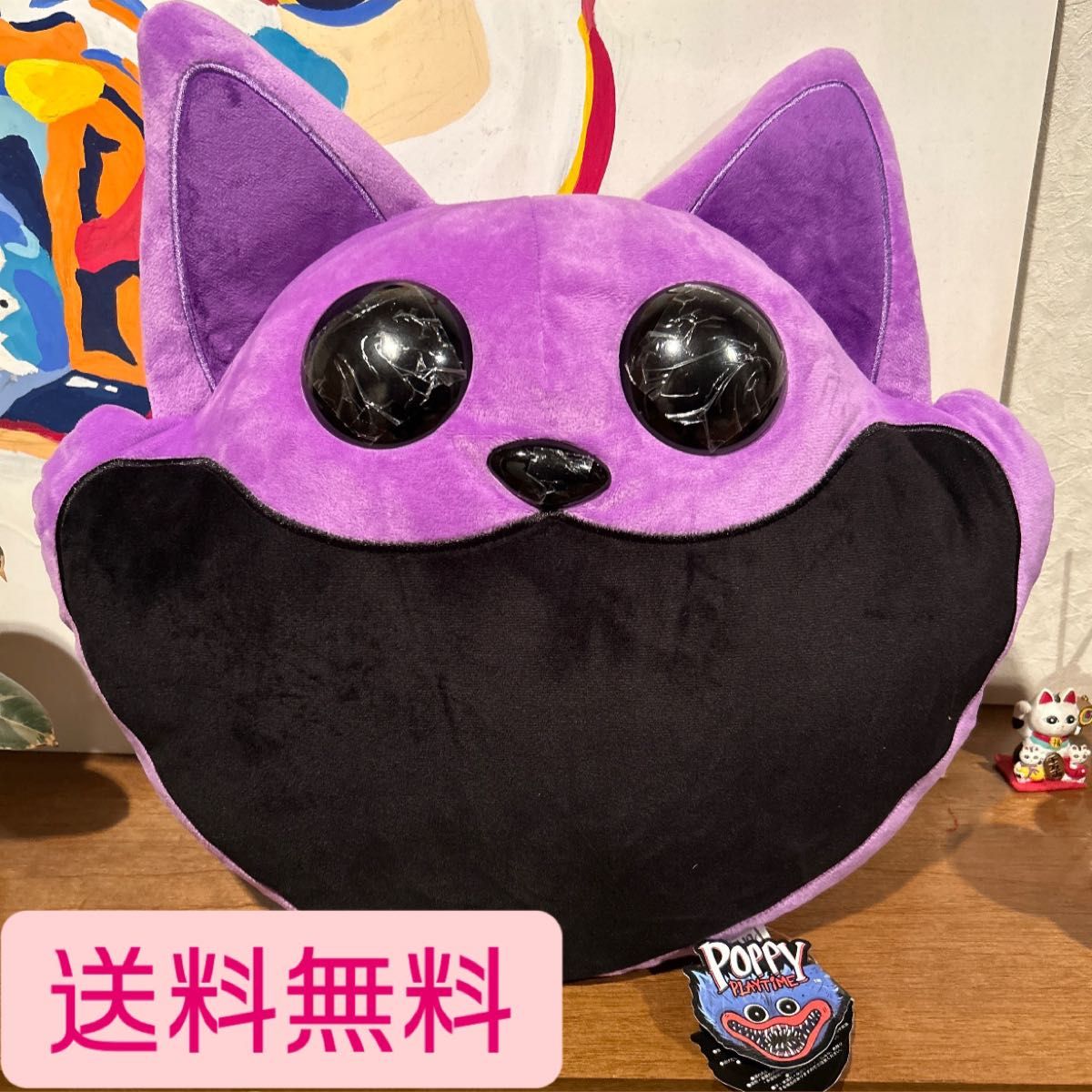 ポピープレイタイム カフェ ガラポン 特賞 クッション キャットナップ 最安値】POPPY PLAY TIME ポピープレイタイム フェイス
