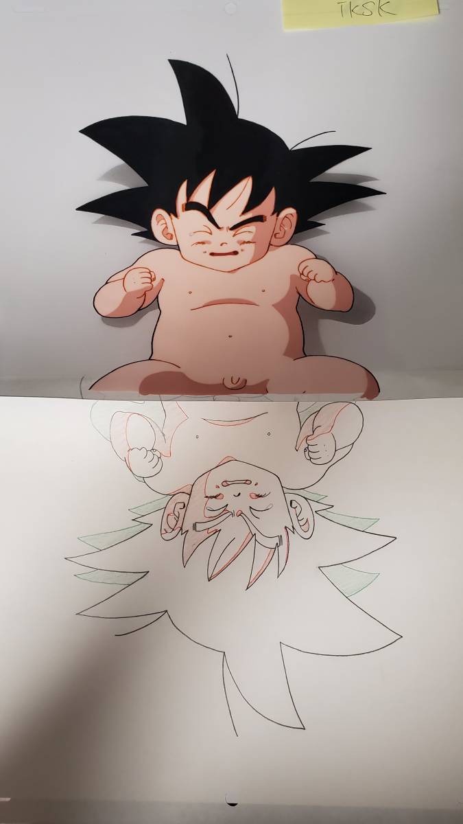 ヤフオク ドラゴンボール 孫悟空 赤ちゃん セル画 動画貼