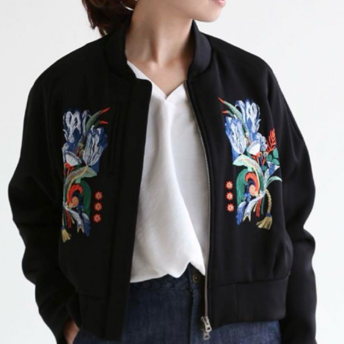 18SS マメクロゴウチ 刺繍ジャケット スカジャン ブルゾン mame 18SS マメクロゴウチ 刺繍ジャケット スカジャン ブルゾン mame