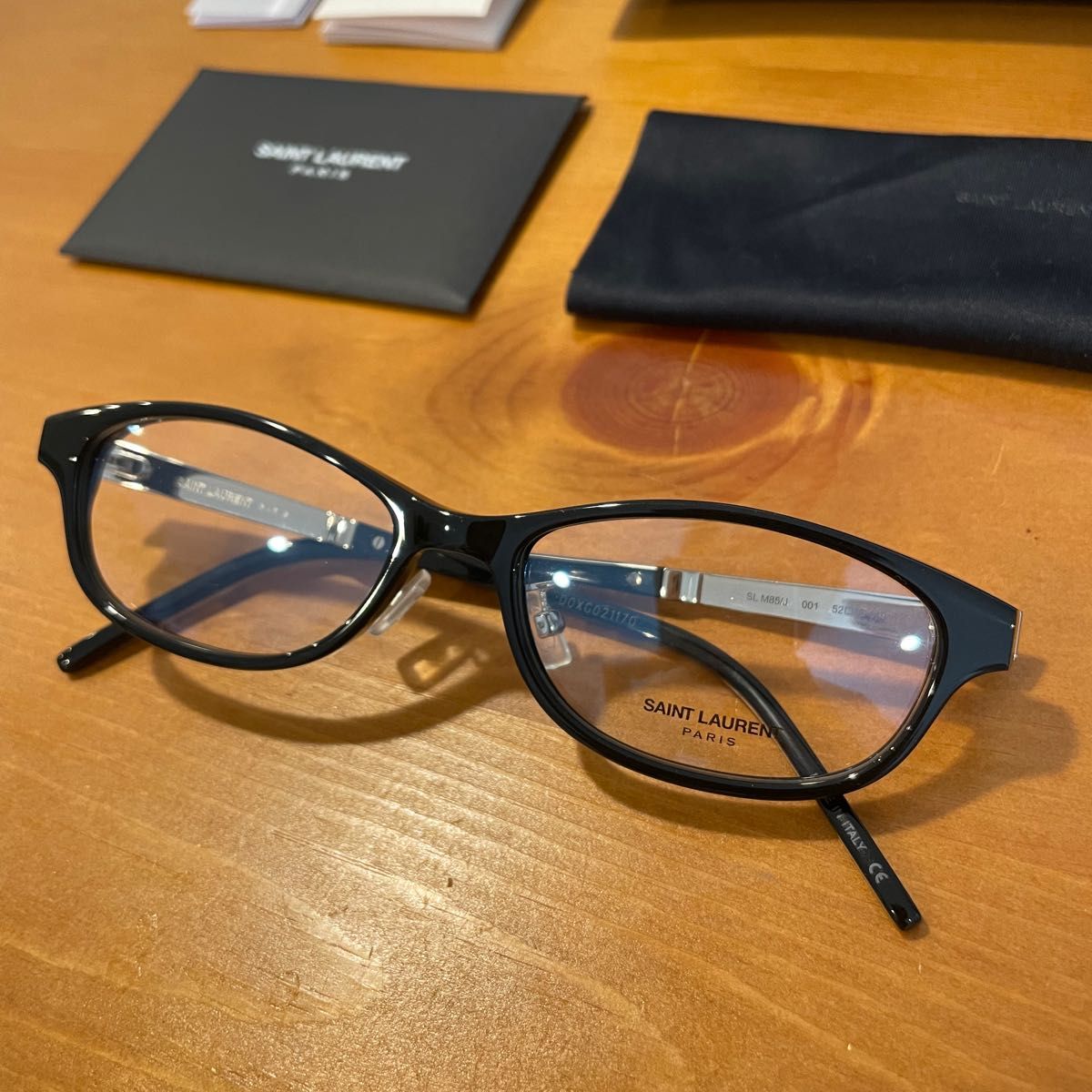 サンローラン メガネ フレーム ブラック SL M85/J 001 YSL】サンローラン メガネ 眼鏡 SL M85/J 001 ユニセックス