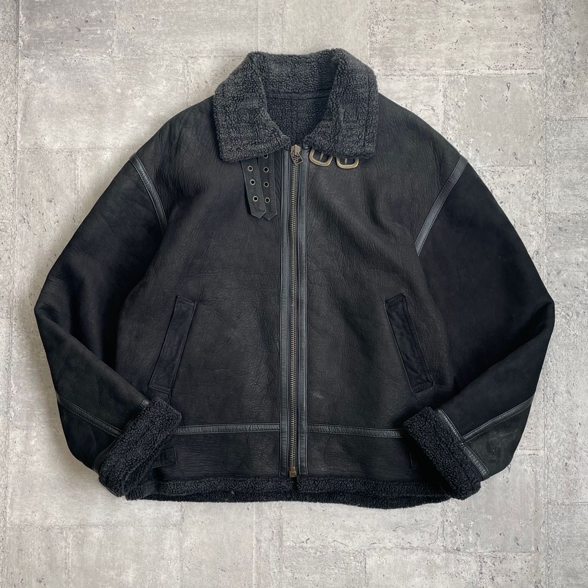 vintage 古着 B-3 レザーフライトジャケット ムートンジャケット vintage 古着 B-3 レザーフライトジャケット ムートンジャケット