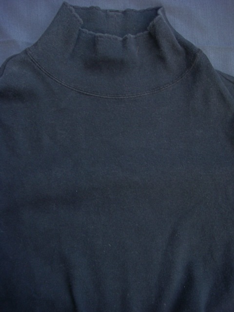 RALPH LAUREN SPORT Ralph Lauren high‐necked shirt black impact 21 made in Japan size 15