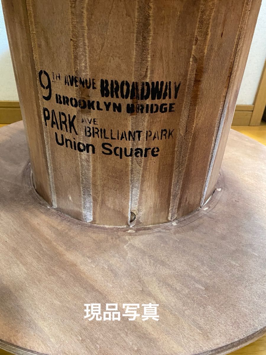 電線ドラム 木製 茶色系 テーブル 花台など キャスター付き 電線ドラム 木製 茶色系 テーブル 花台など キャスター付き