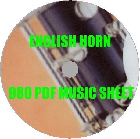  english horn PDF musical score compilation 980. set DVD/ musical instruments wind instrumental music GR material vi ba Rudy ba is sho bread beige to- Ben mo-tsarutobla-ms famous composition house 