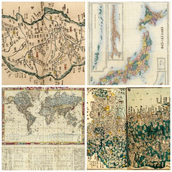 日本 全国 世界地図 万国 古地図 画像集 500種以上 /歴史的 資料 大量 素材 イラレ イラスト photoshop WEB デザイン ホームページ 加工_画像1