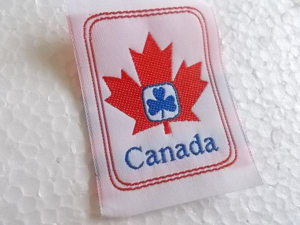 CANADA カナダ スカウト章 ガールスカウト 刺繍 ワッペン/ボーイスカウト制服カスタムに！キャンプ自然アウトドアUSAビンテージ古着01_画像2