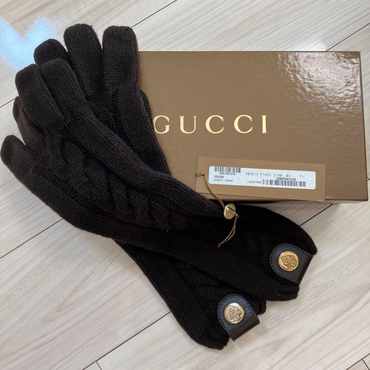 【美品】GUCCI グッチ レディース ラムレザーグローブ 黒 ロング 新品未使用 GUCCI 黒 手袋 カシミヤ・レザー ロング グローブ 手袋