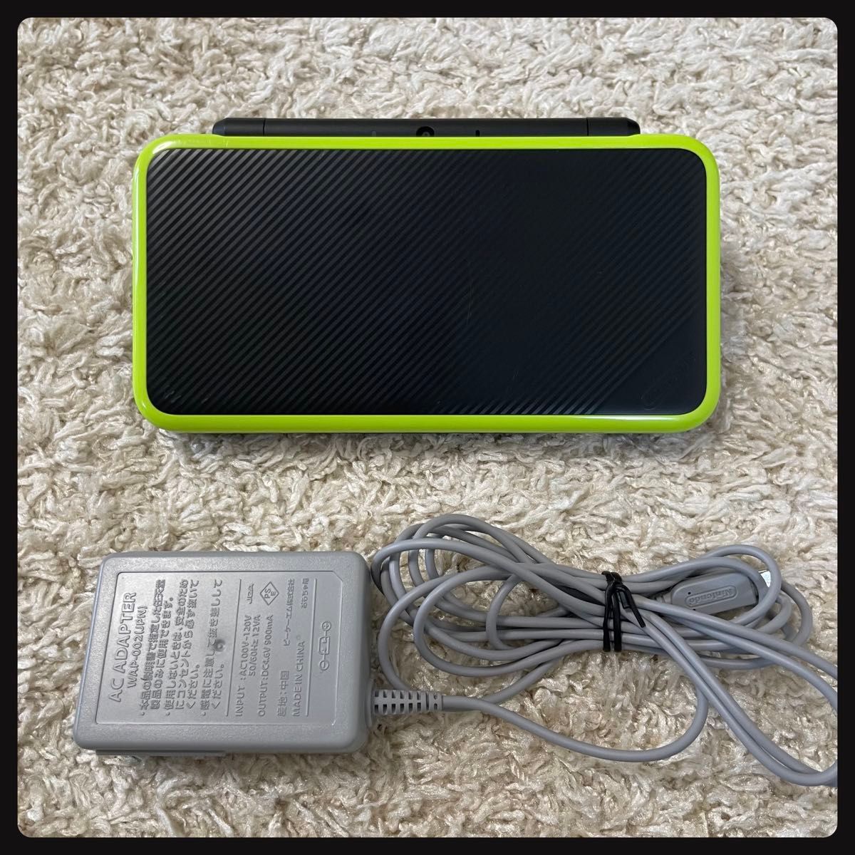 充電器付 NEW Nintendo 2DSLL ブラック ライム ニンテンドー 充電器付 NEW Nintendo 2DSLL ブラック ライム ニンテンドー