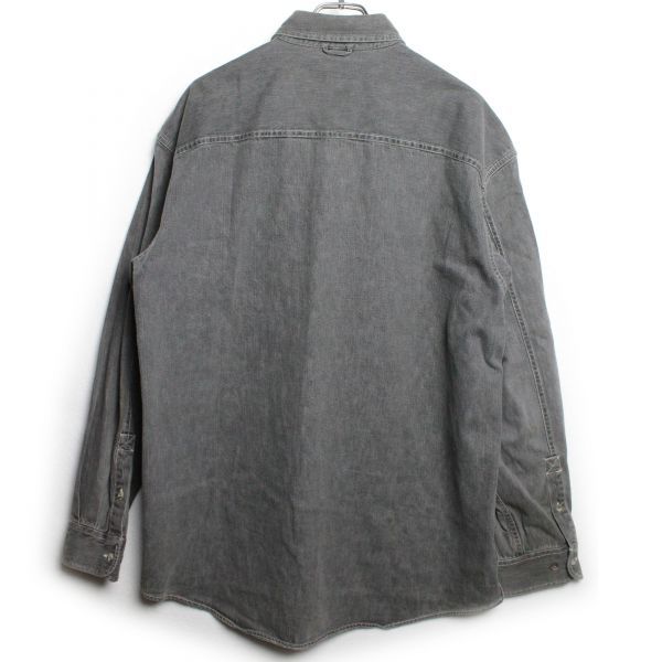 00's ティンバーランド Timberland ブラックデニムシャツ 黒 (L) 00年代 旧タグ 100%コットン 2003年モデル_画像3
