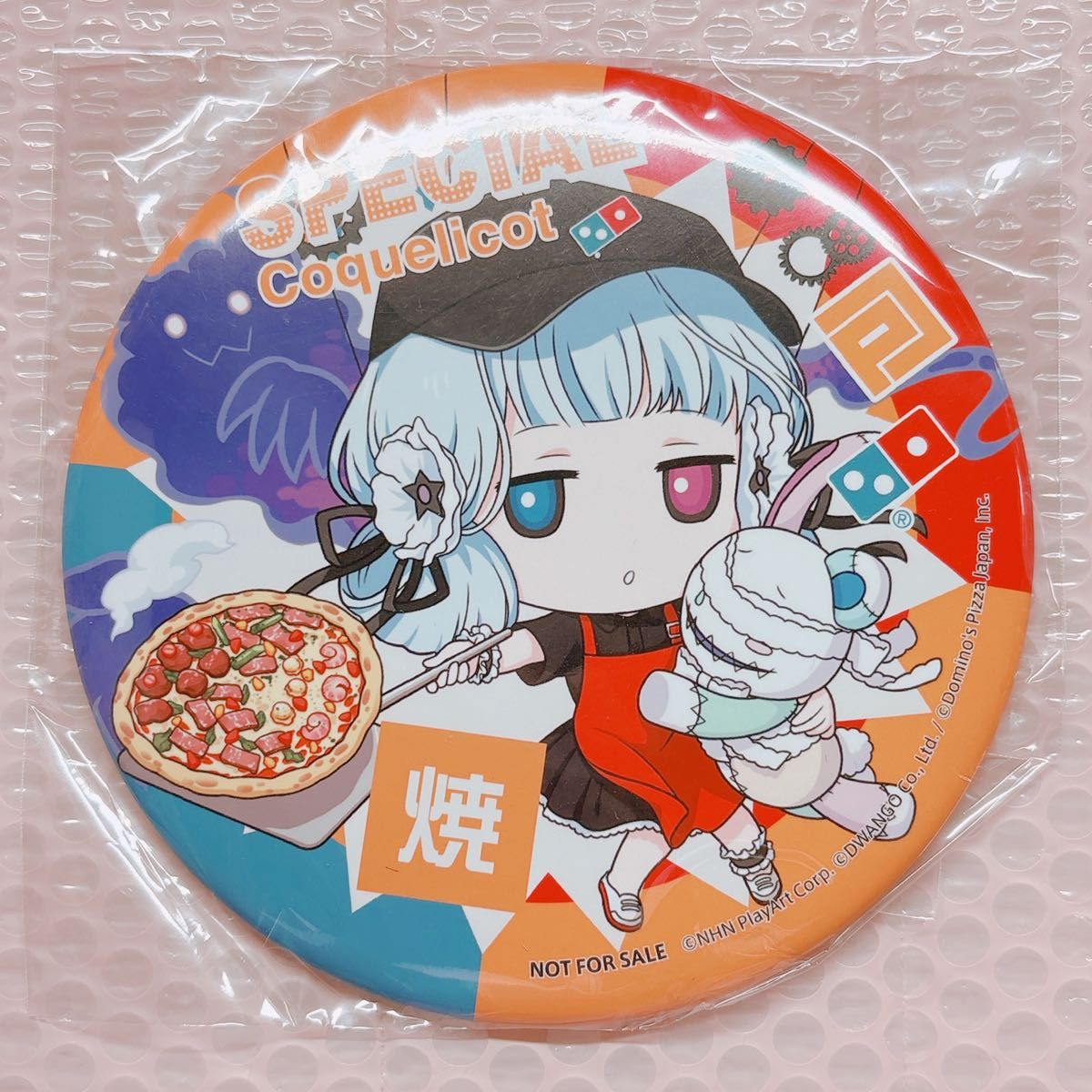 人気ブランドバ40代 コンパス ドミノピザ 当選品 ビッグ缶バッジ コクリコ キャラクターグッズ