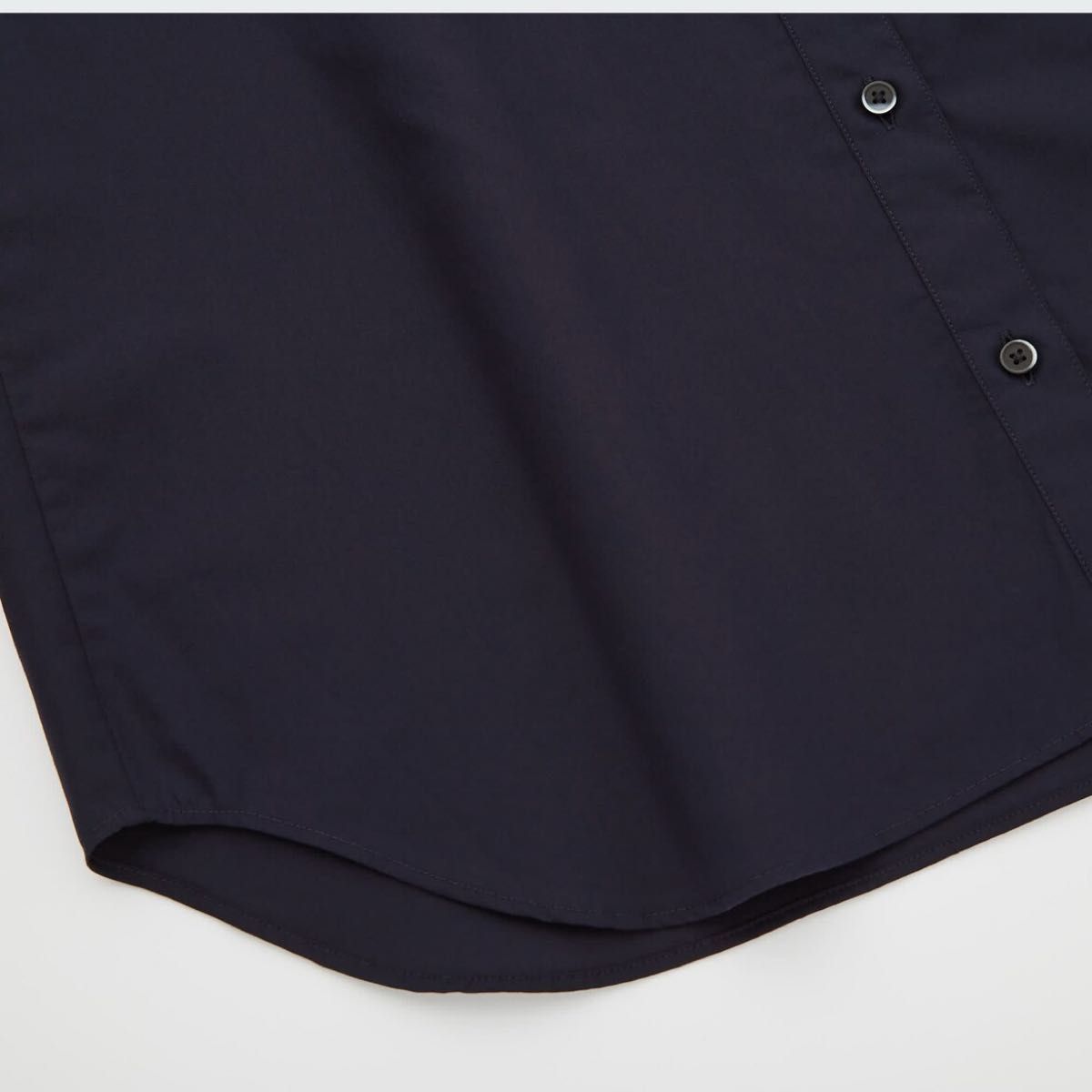 UNIQLO エクストラファインコットンロングシャツ 【S】ネイビー UNIQLO エクストラファインコットンロングシャツ 【S】ネイビー