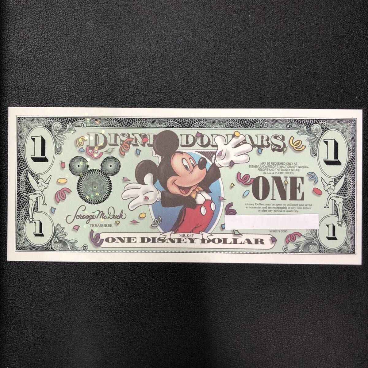 ディズニーダラー １ドル札 $１ 紙幣 DISNEY DOLLARS ディズニーワールド 2000