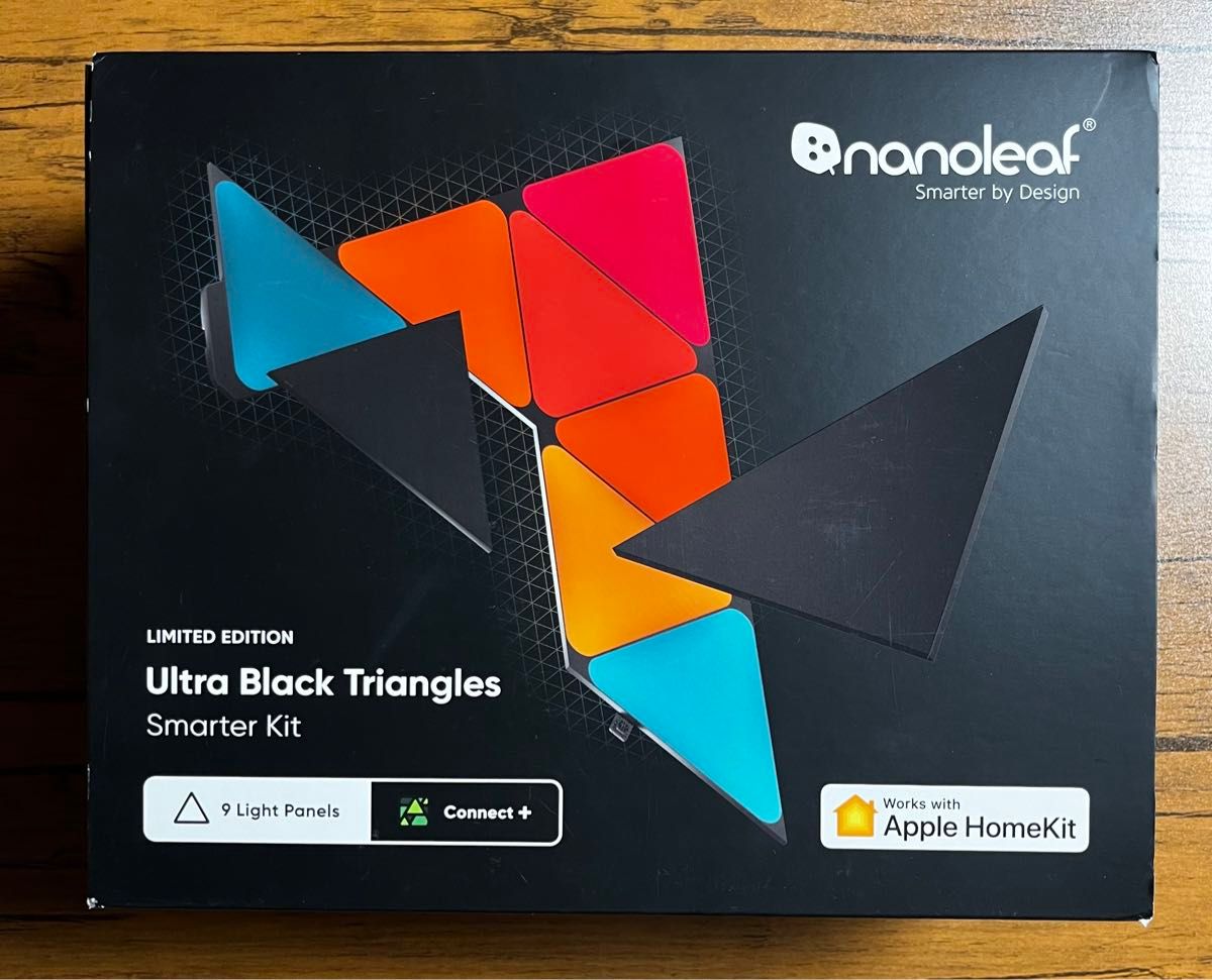 【新品未開封】 Nanoleaf Shapes ナノリーフ ブラックトライアングル スターターパック (9枚入り)
