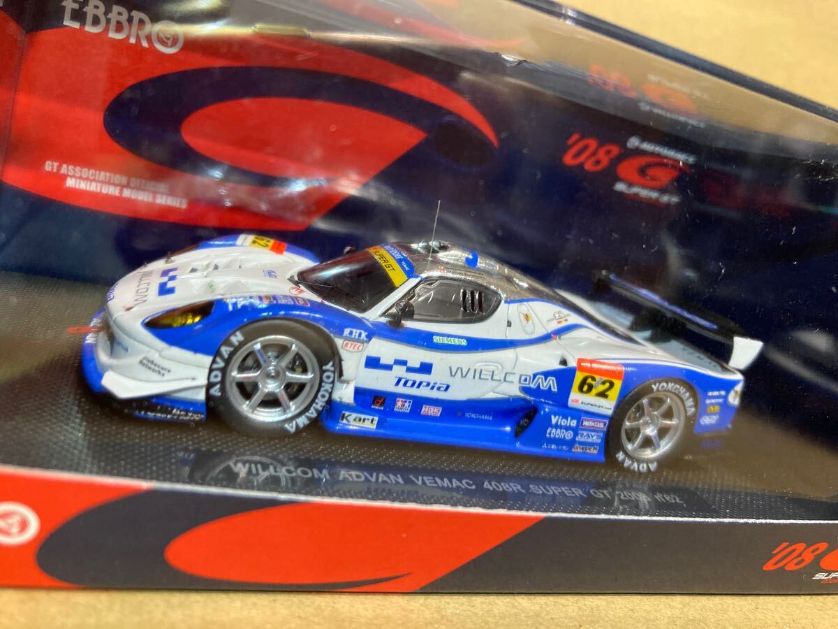 エブロ 1/43 WILLCOMアドバン ヴィーマック408R 2008