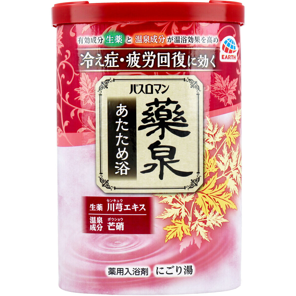 【まとめ買う】バスロマン 薬泉 あたため浴 薬用入浴剤 にごり湯 600g×10個セット