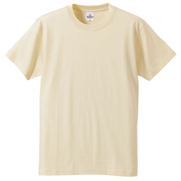 【新品】〔5枚セット〕 Tシャツ Mサイズ ナチュラル 綿100% 耐久性 半袖 tシャツ ティーシャツ ティシャツ トップス 衣類