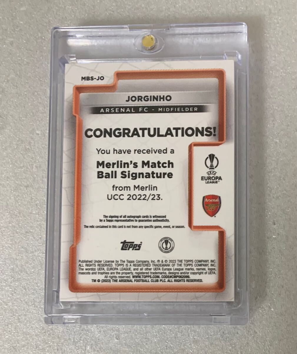 Auto Jorginho Topps Merlin Match Ball Signature 2022-23